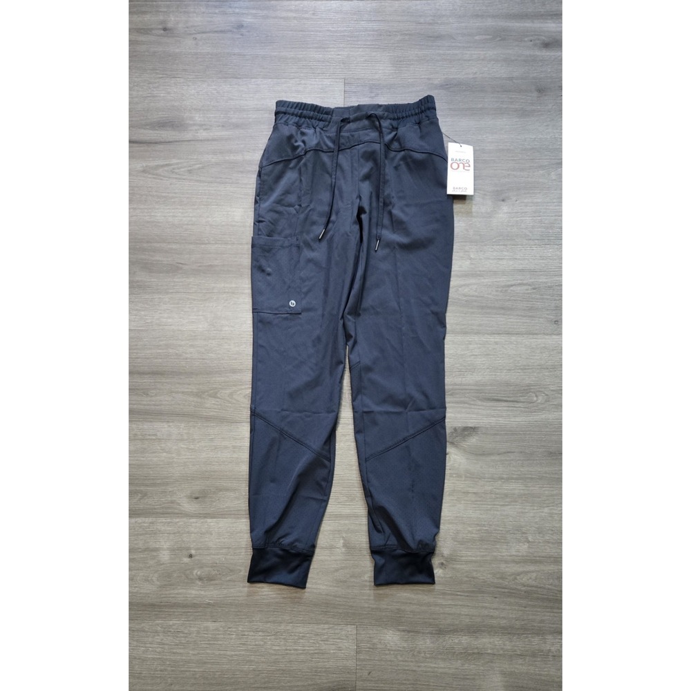 Barco One Boost Jogger Scrub Pants Gray Size XS Perforated Breathable Cargo NWT